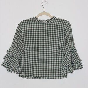 Anthropologie Ruffle Blouse